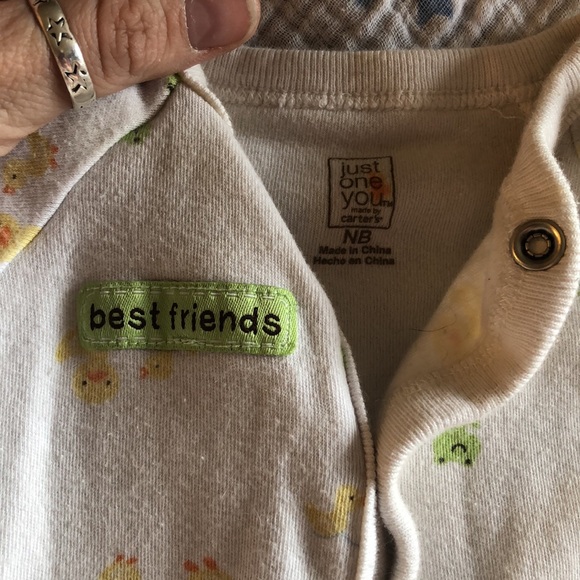 New born Footie onesies-set of 3 - Picture 6 of 9